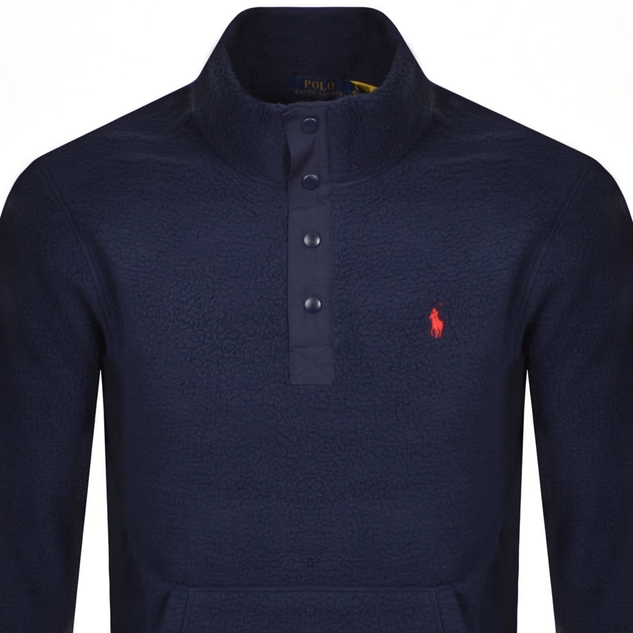 Alternative Image for ProductRalph Lauren Sherpa Sweatshirt Navy2